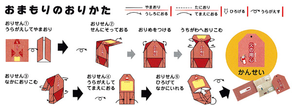 火の用心　ちよがみとおてがみセット